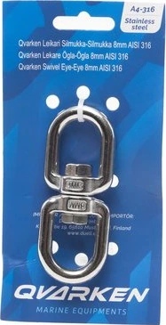 Qvarken Swivel Eye-Eye 8mm AISI 316