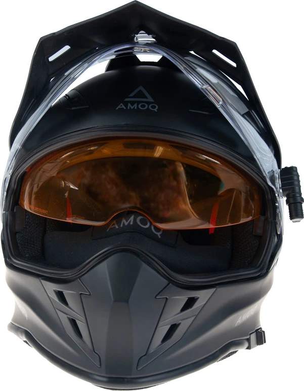 AMOQ Adaptor Electric visor Helmet Black/Yellow, XS