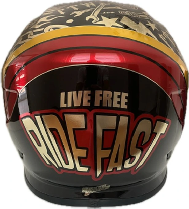 SIMPSON Helmet Venom Tatoo black/chrome, S