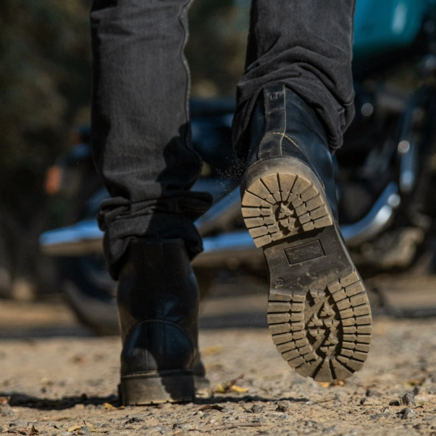 Trip Machine Moc-toe boots, Black, 40