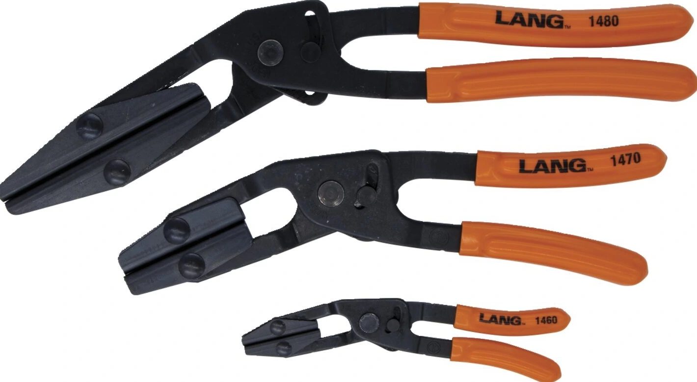 Lang Tools, kampiniai žarnų užspaudimo replių rinkinys