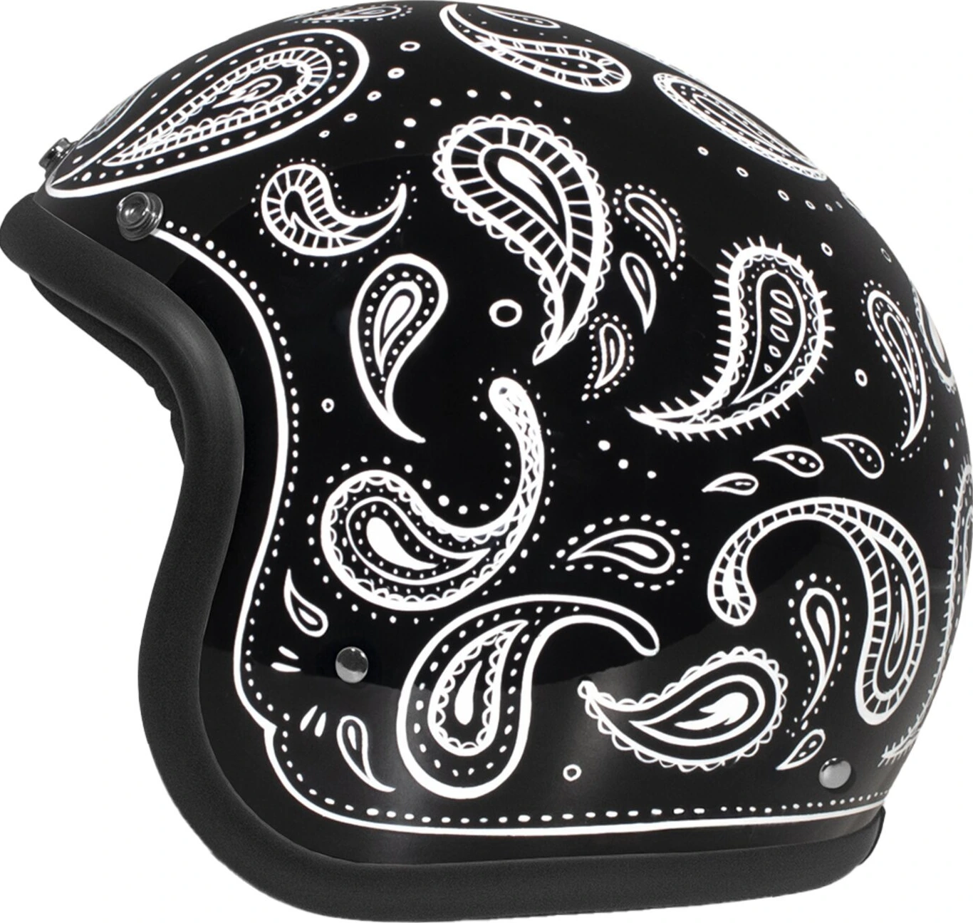 DMD Retro helmet, bandana Black, S, Matte