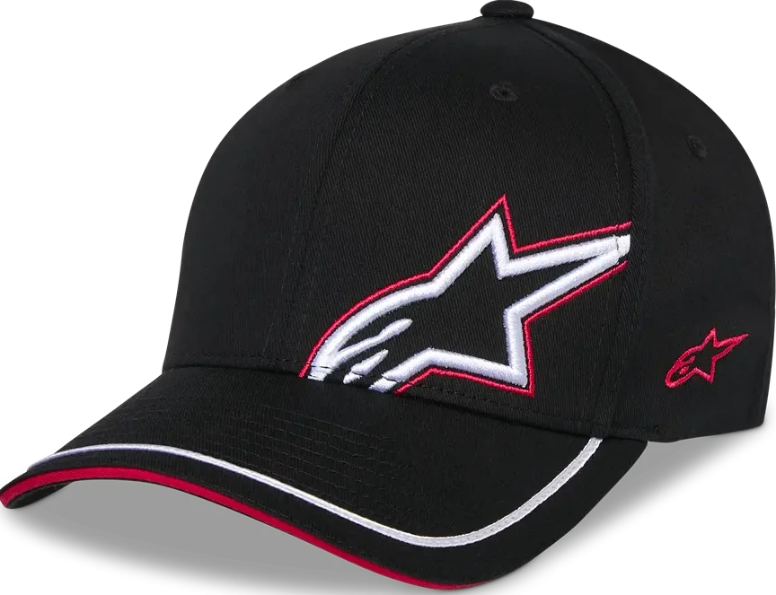 HAT CRV BILL CORP SHIFT RELAY BLACK S/M