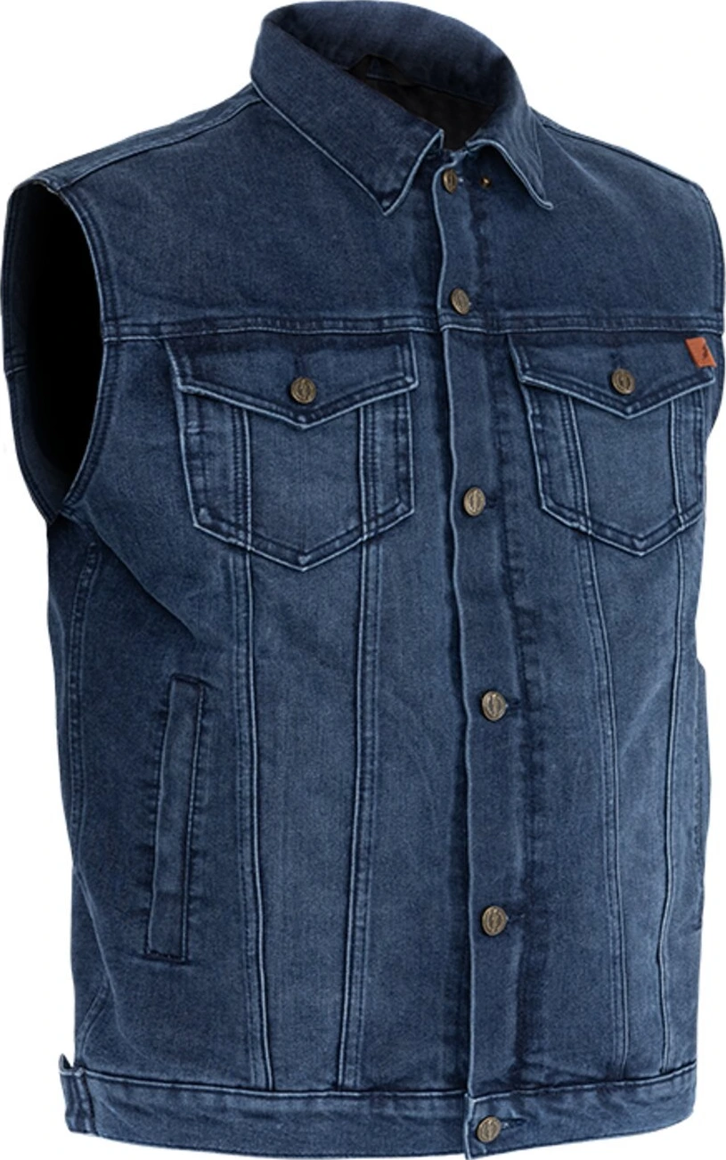 John Doe Trucker jeans vest, Blue, S