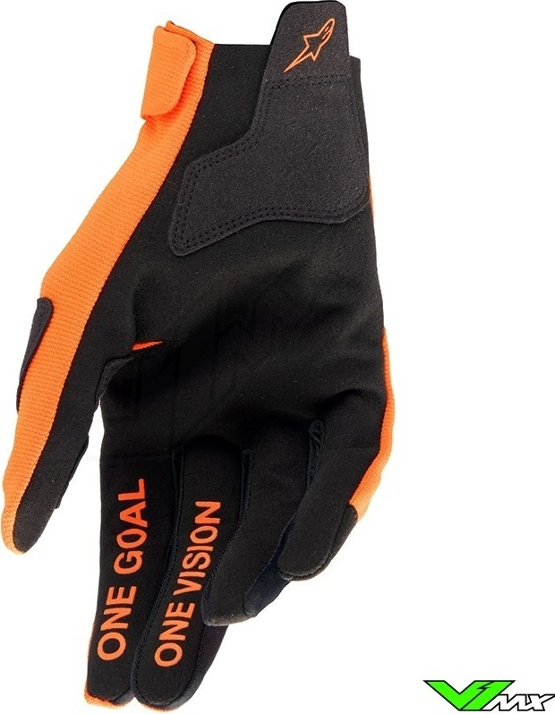 Alpinestars Gloves Youth Radar Hot Orange Black, XS