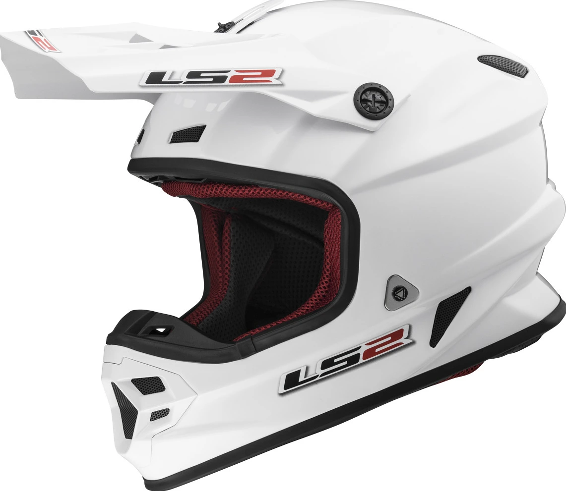 LS2 MX456 HPFC SINGLE MONO helmet - L, Gloss White