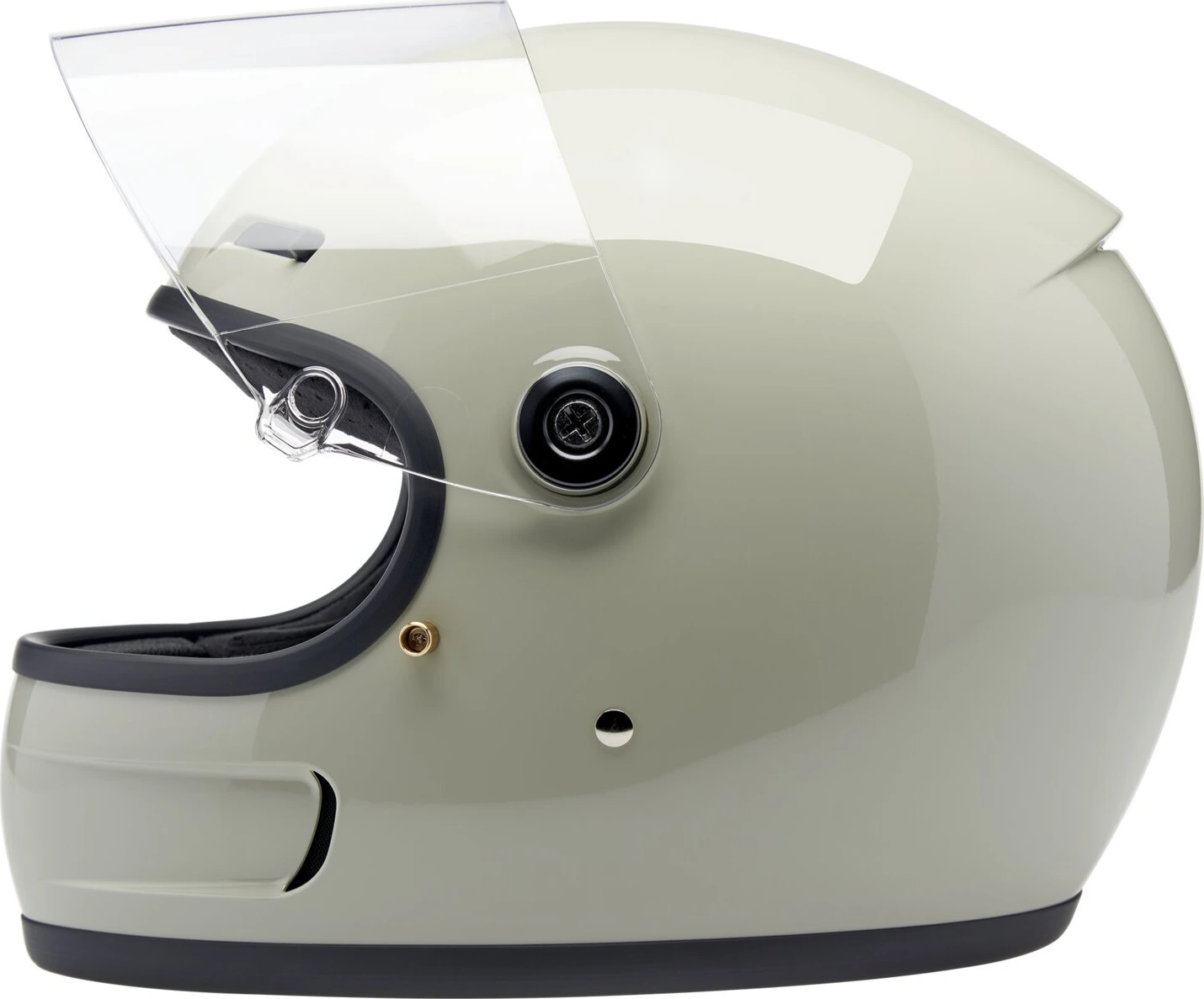 Biltwell Gringo SV helmet, chalk Gray, grey, XS, Gloss