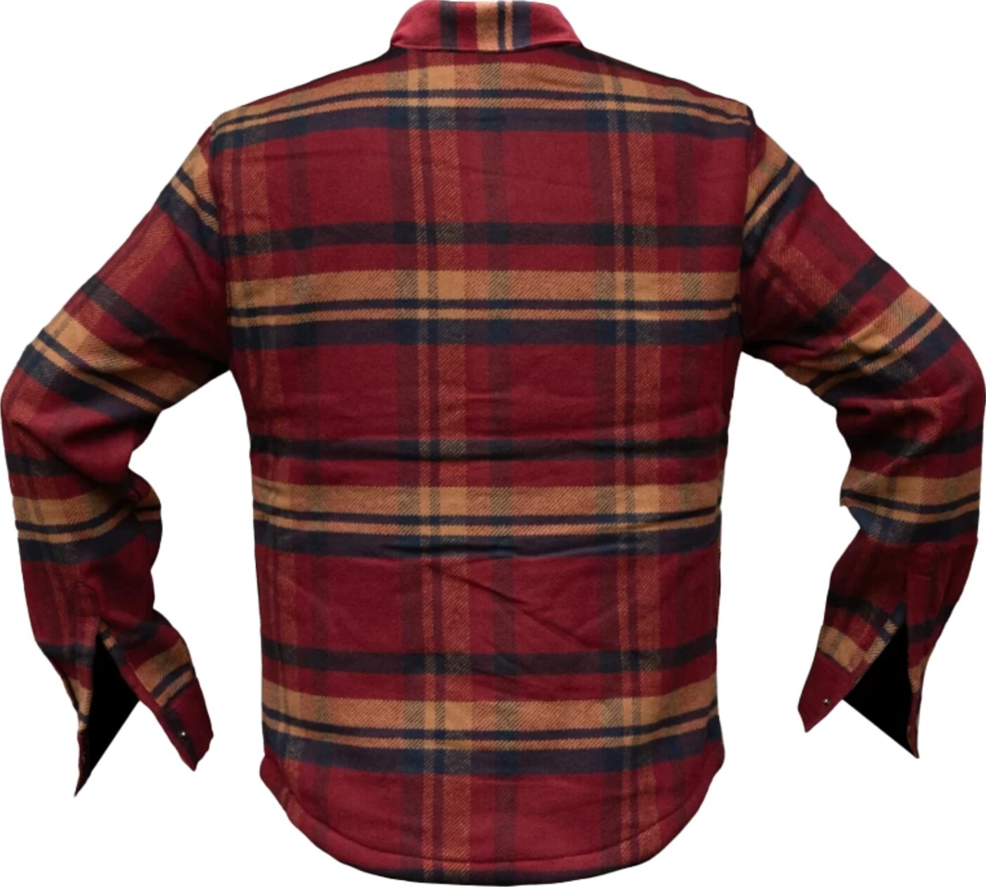 Holy Freedom Redford lined shirt, Red, L