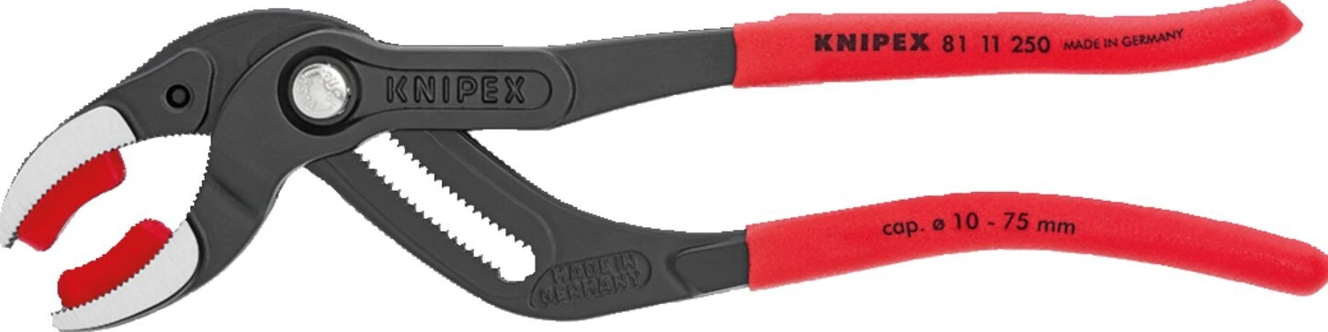 Knipex tube pliers, Red, 250 mm