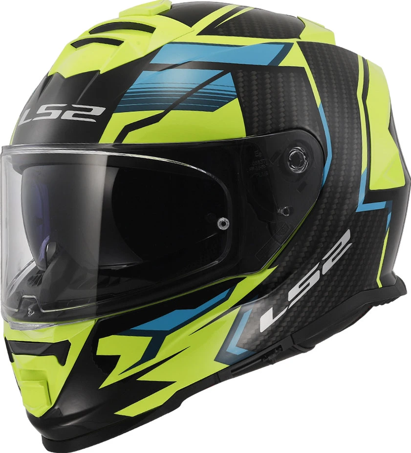 LS2 FF800 STORM II TRACKER helmet - Black H-V Yellow, XS