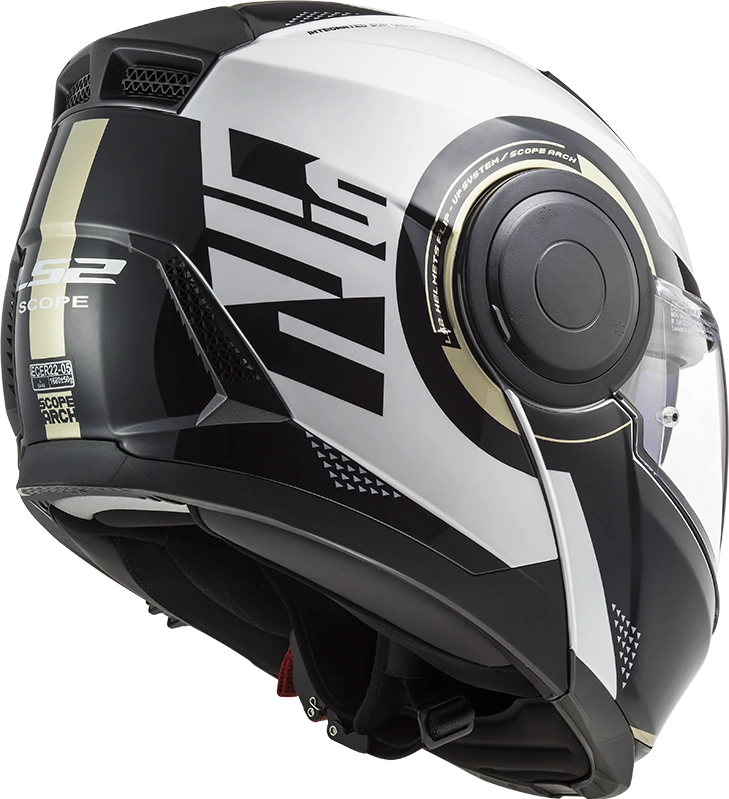 LS2 FF902 SCOPE ARCH helmet - Gloss White Titanum, XL