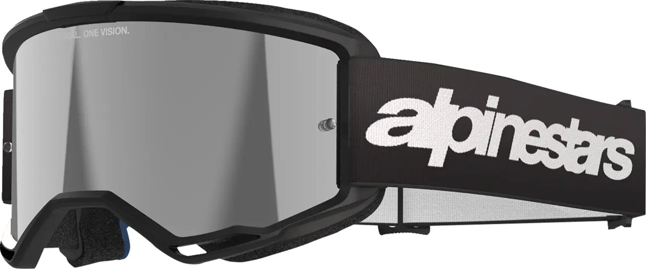 GOGGLE VISION 3 WORDMARK BLK MIRROR-SIL