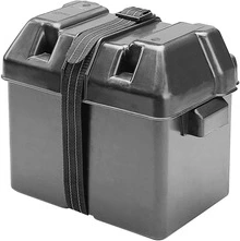 Battery box w/fastening strap 34.3x19.4x22.9cm
