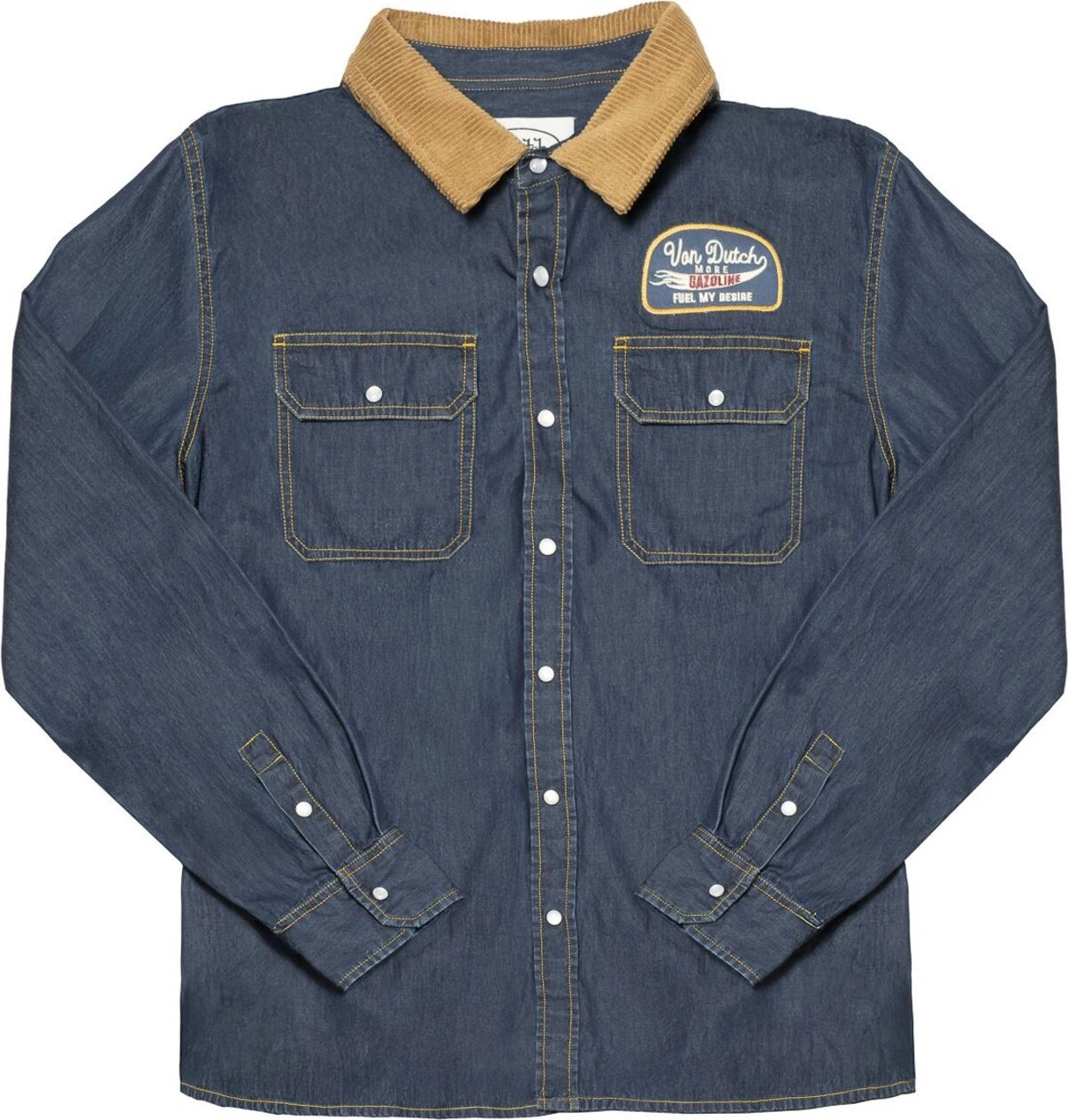 Von Dutch Fuel jacket denim, Blue, XL