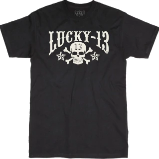 Lucky 13 Skull Stars t-shirt
