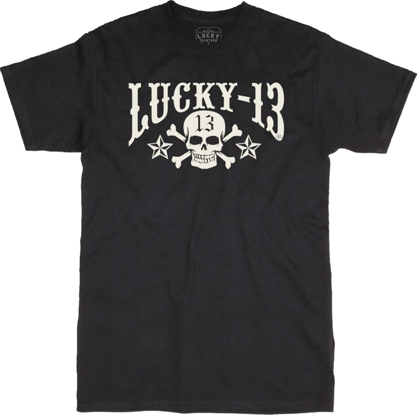 Lucky 13 Skull Stars t-shirt, Black, 3XL