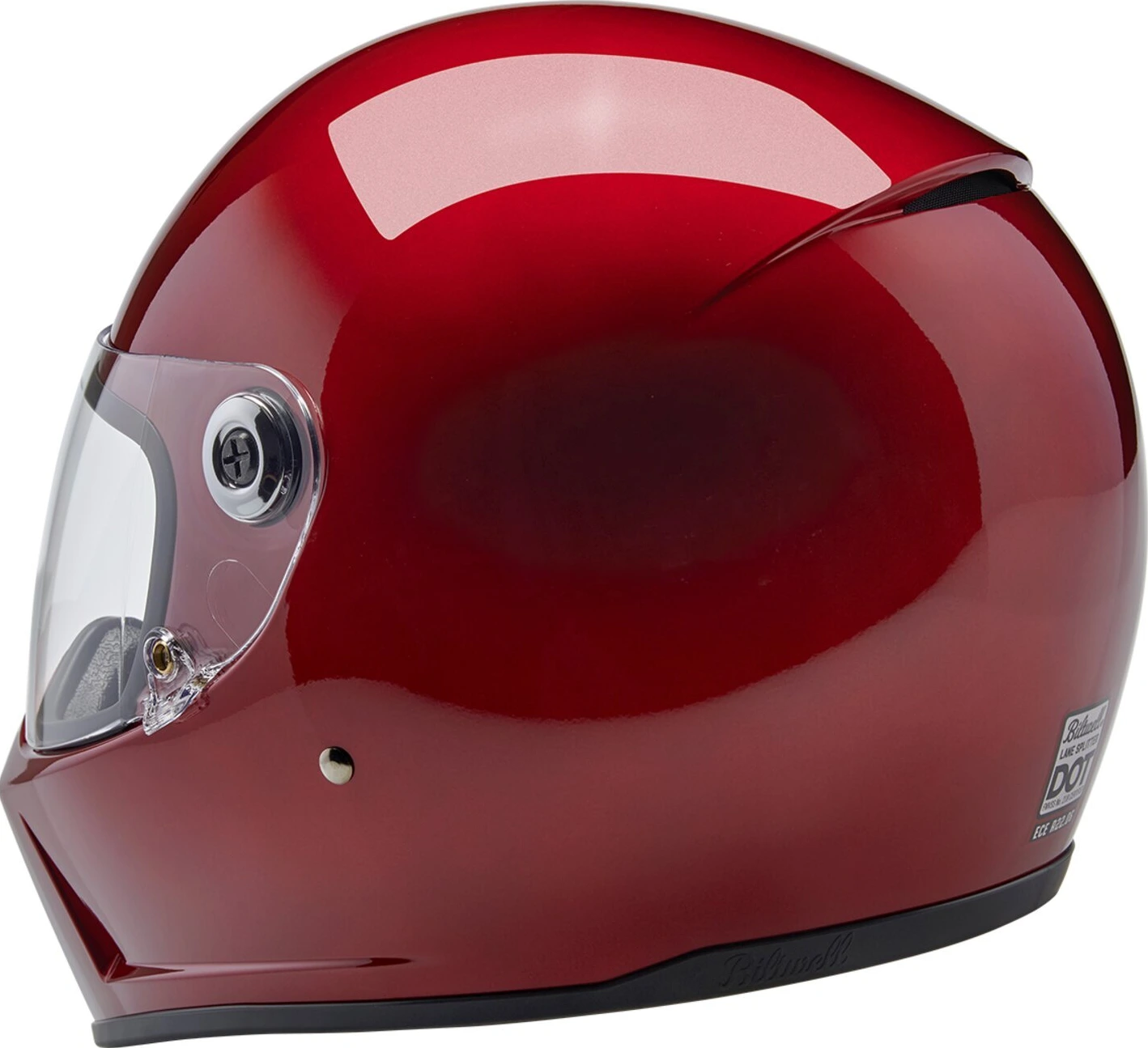 Biltwell Lane Splitter helmet, cherry Red, Red, XS, Metallic
