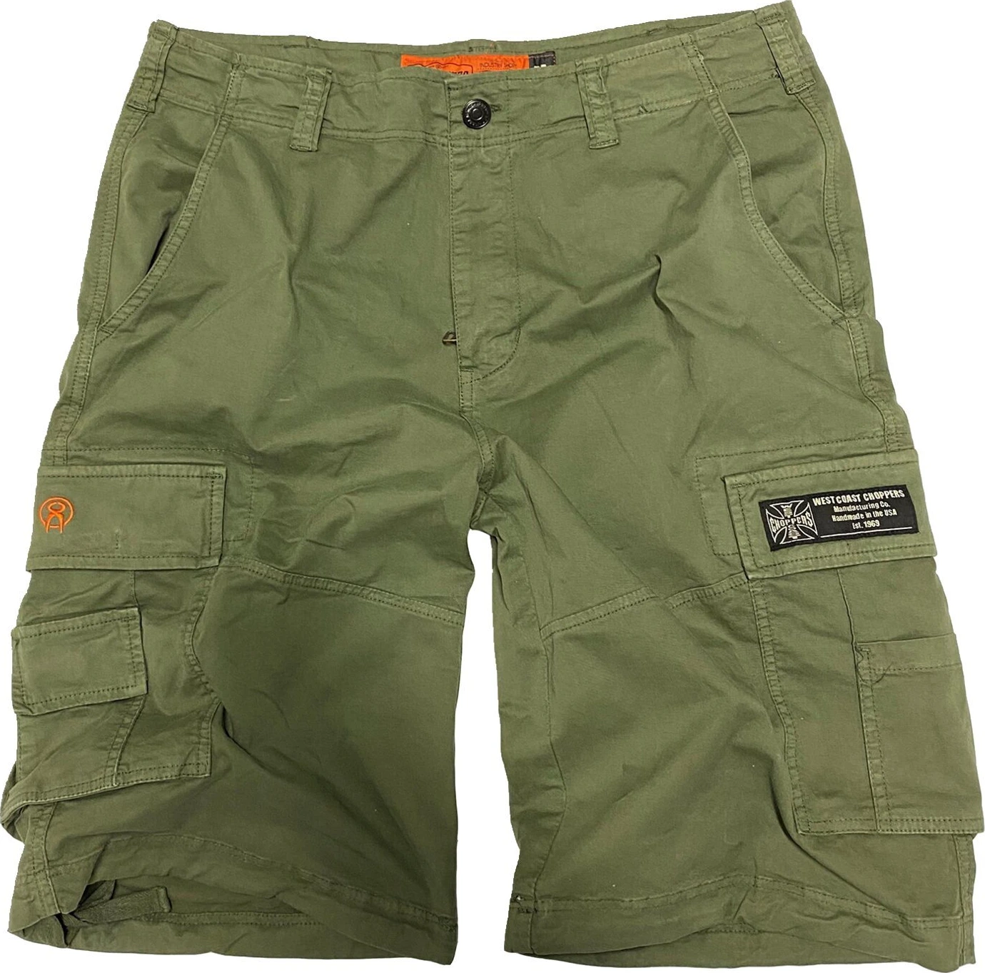 WCC CFL Cargo shorts, vintage Green, olive, Green, M