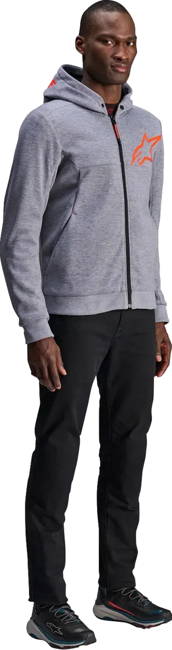 JACKET/HOODIE CHROME V2 GRY/RED S