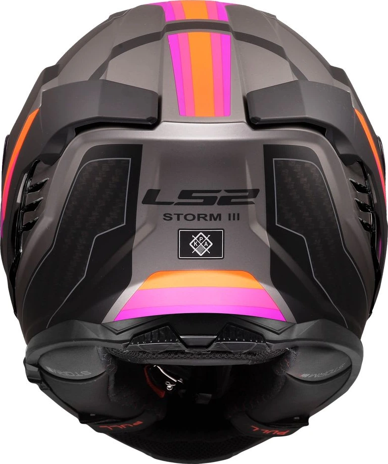 LS2 FF818 STORM III SPORTY Helmet - Grey Purple, 2XL