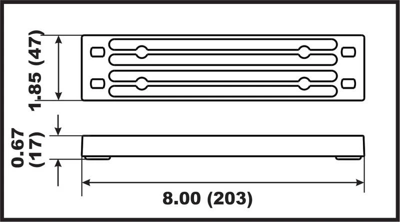 Perf metals anode Bracket Yamaha F150-F350/XF425