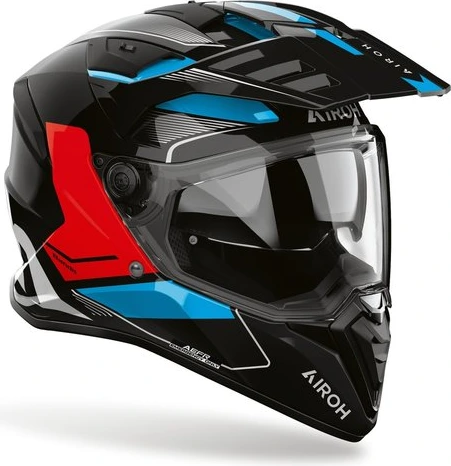 Airoh Helmet Bandit Tune blue/red gloss, S