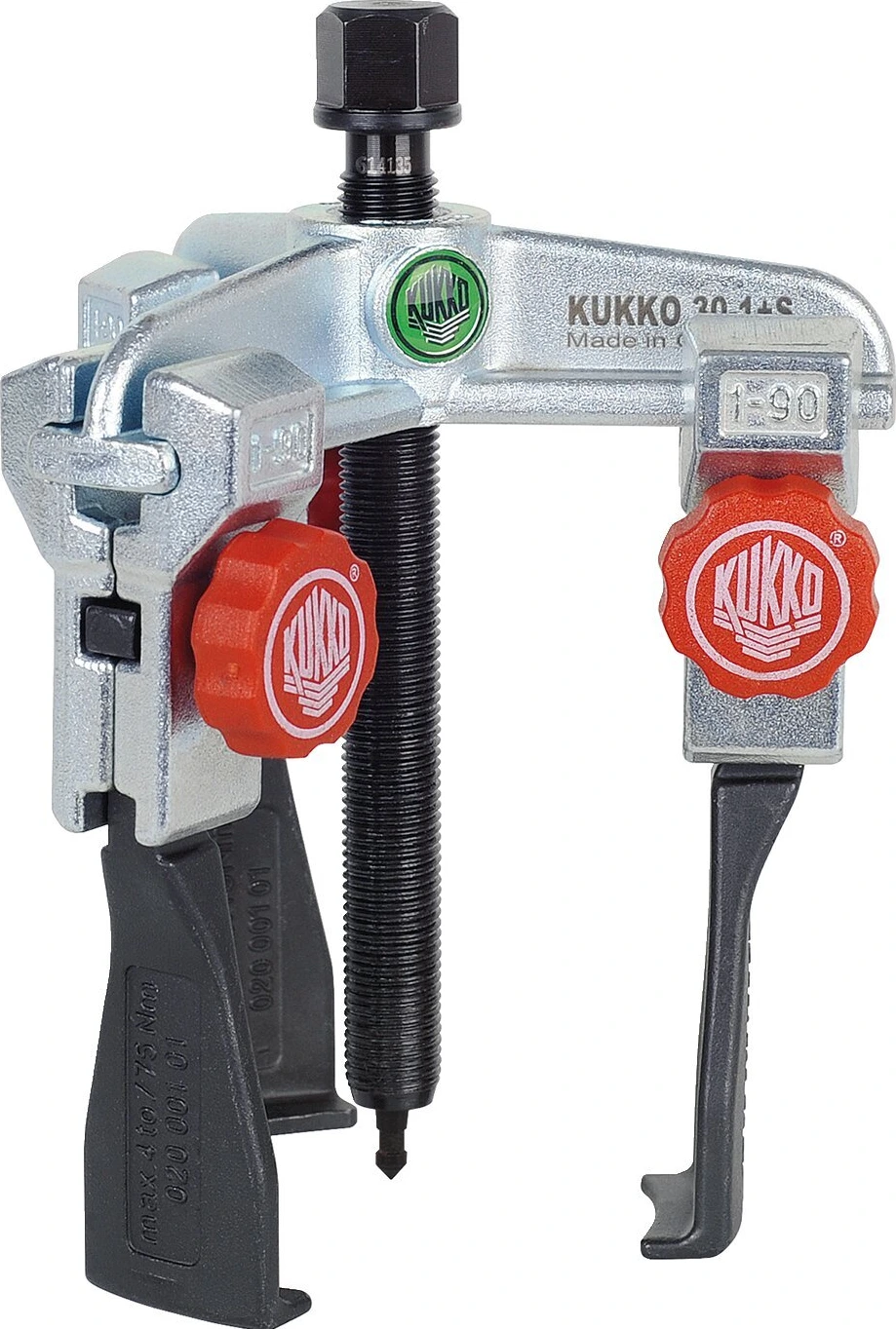 Kukko, gear puller with 3 quick adjusting arms. Narrow, 140 mm