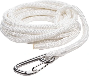 Qvarken Mooring Rope Dockline with hook 10mm 6m white