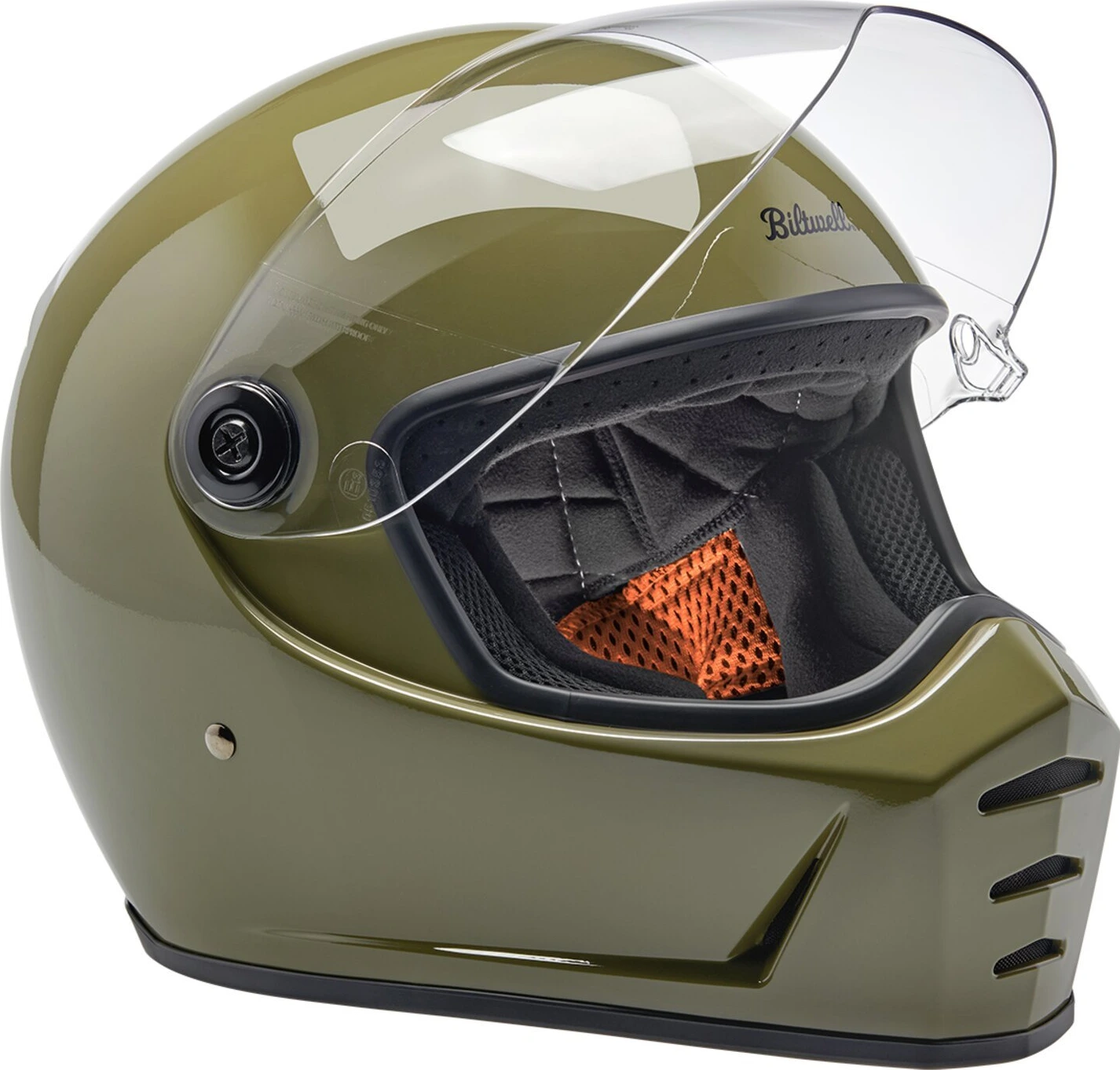 Biltwell Lane Splitter helmet, olive, Green, S, Gloss