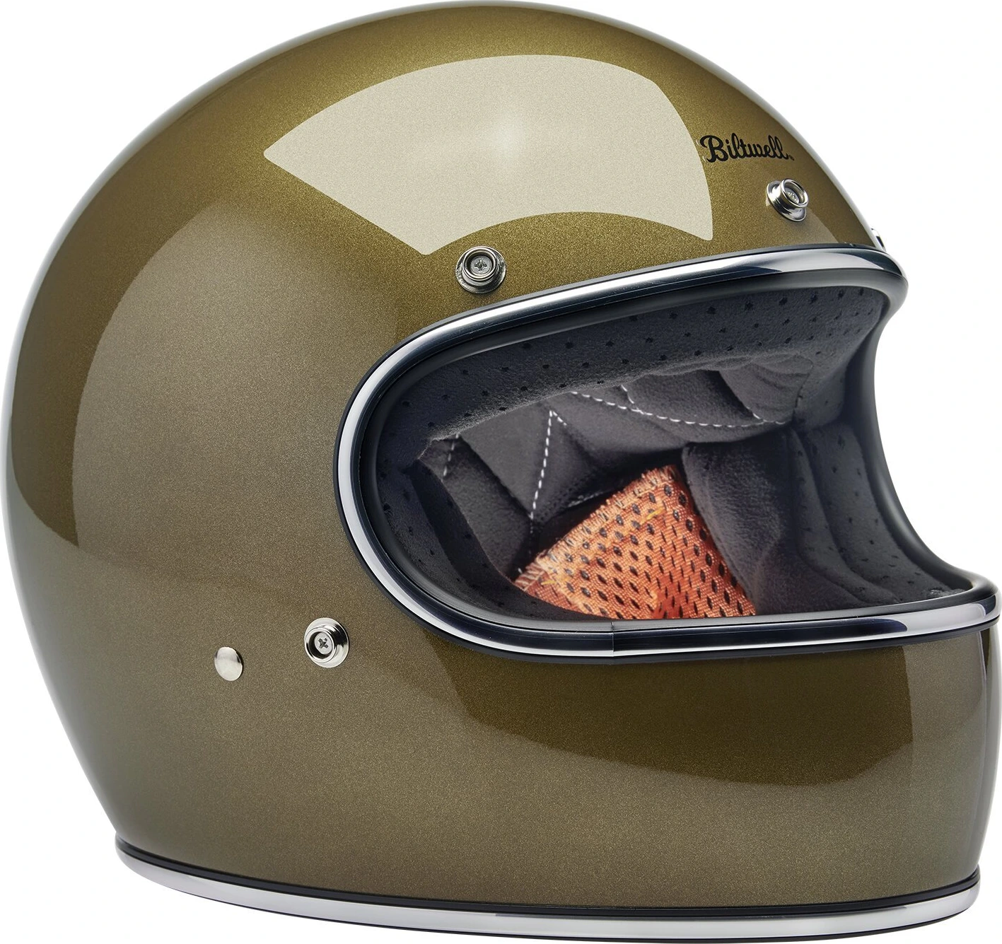 Biltwell Gringo helmet, ugly Gold, Gold, XS, Metallic