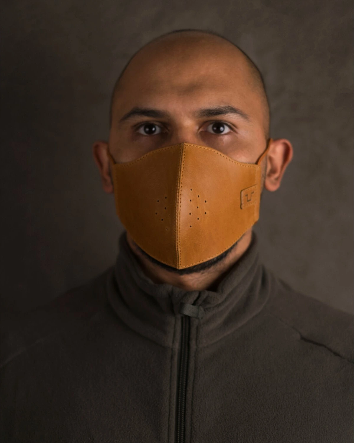 Trip Machine Face mask, vintage tan, One size fits most