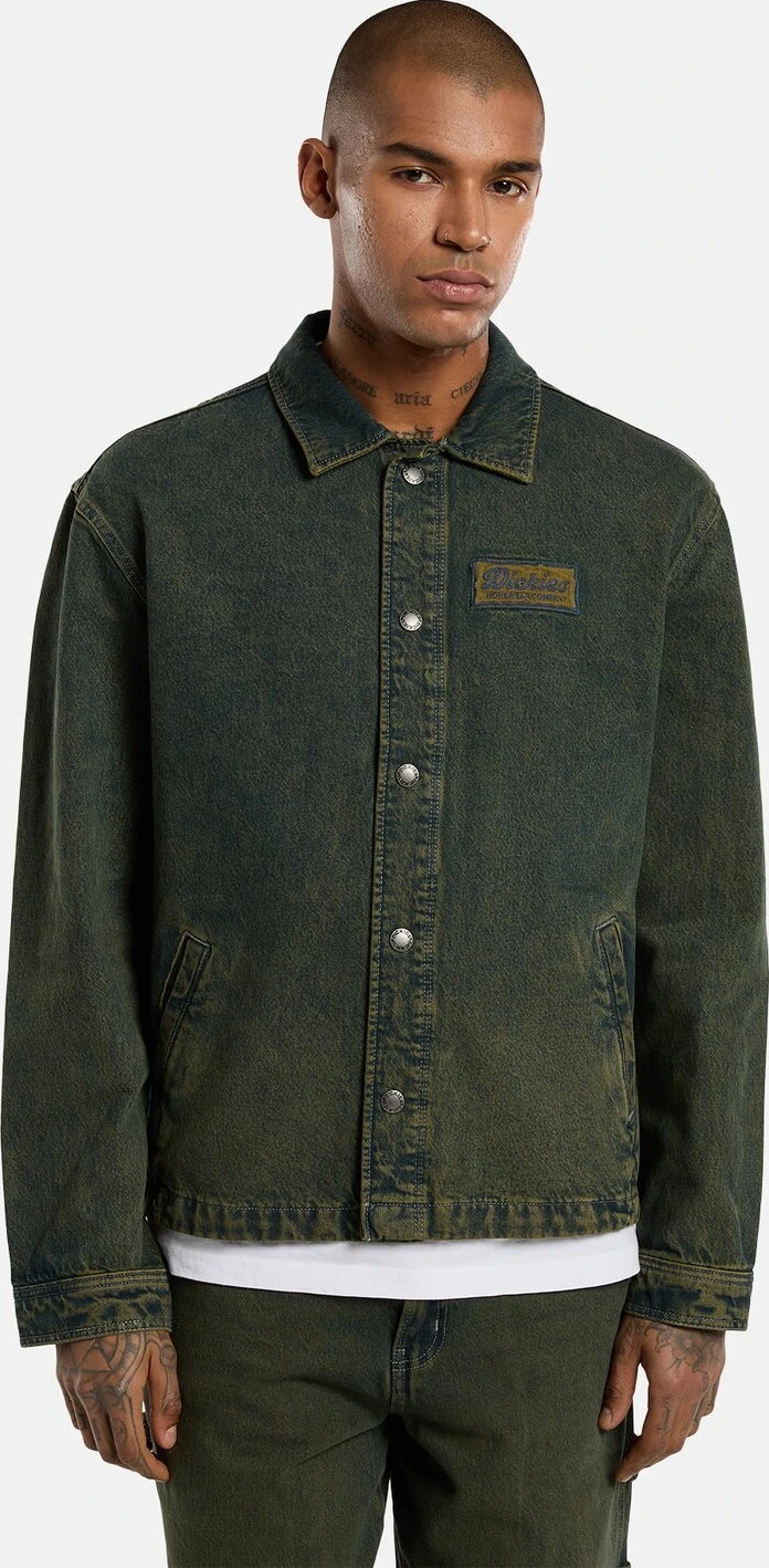 Dickies Lewistown denim jacket green tone fade, 2XL