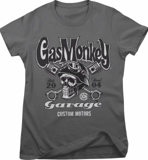 GMG Custom motors skull female t-shirt