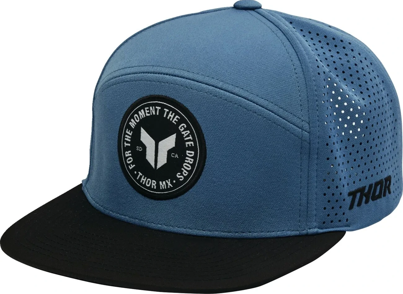 HAT BADGE SLATE BLUE
