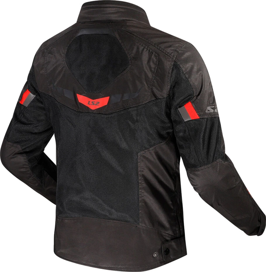 LS2 Garda Air Man Jacket - 5XL, Black Red