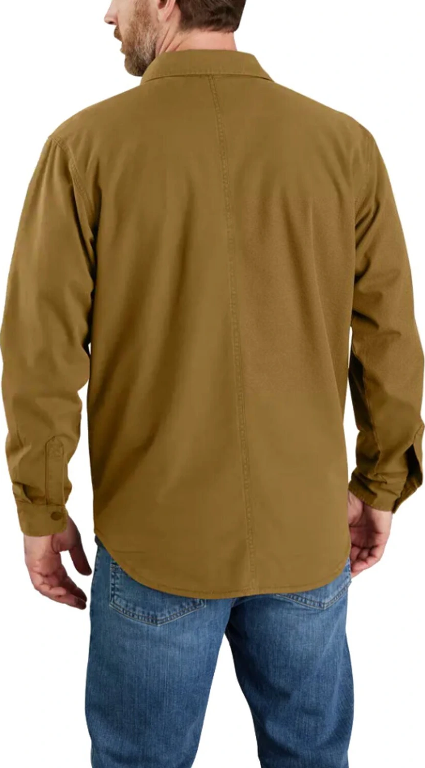 Carhartt Canvas Fleece-Lined shirt oak, Brown, S