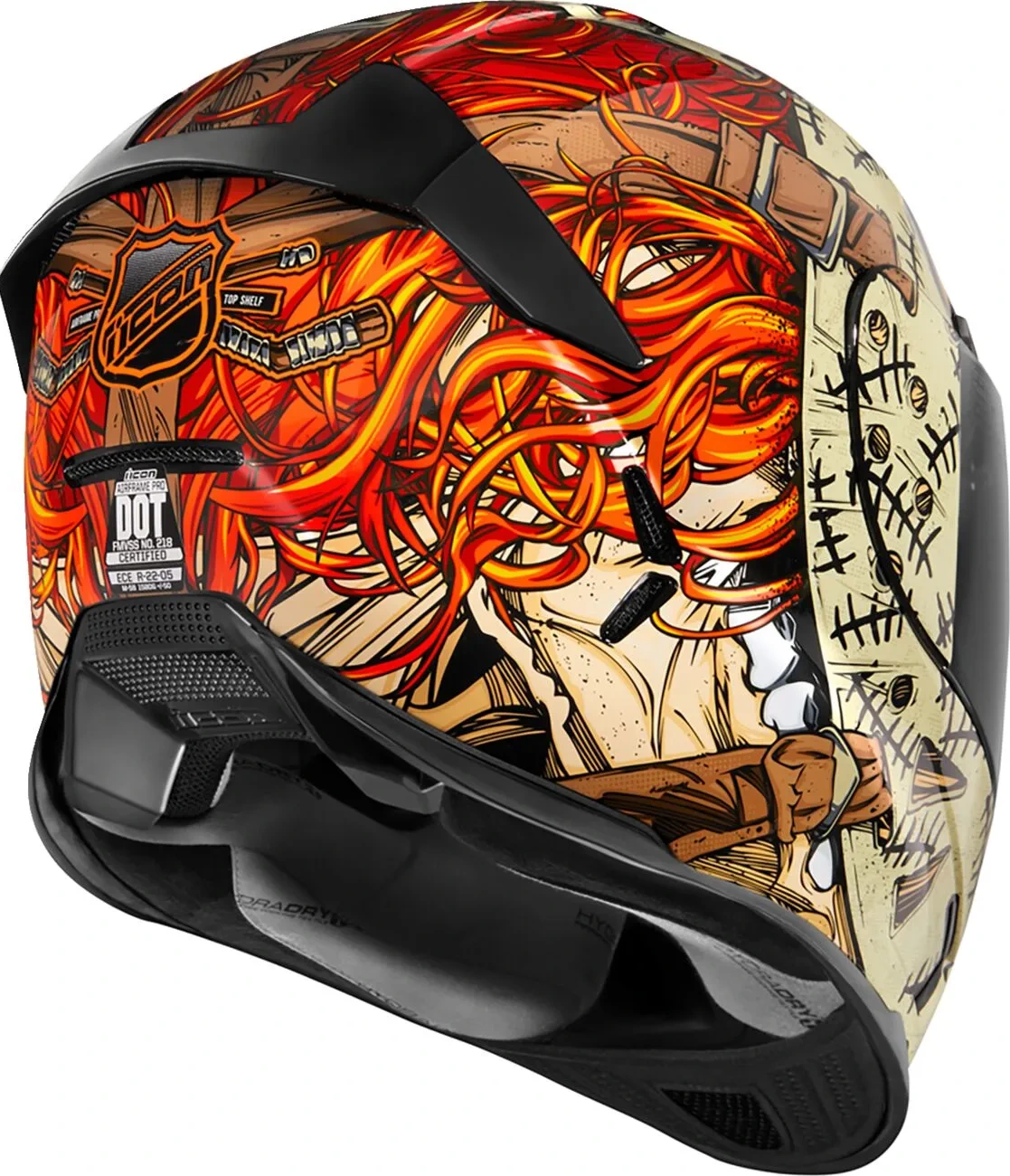 HELMET AIRFRAME PRO TOPSHELF RED XS