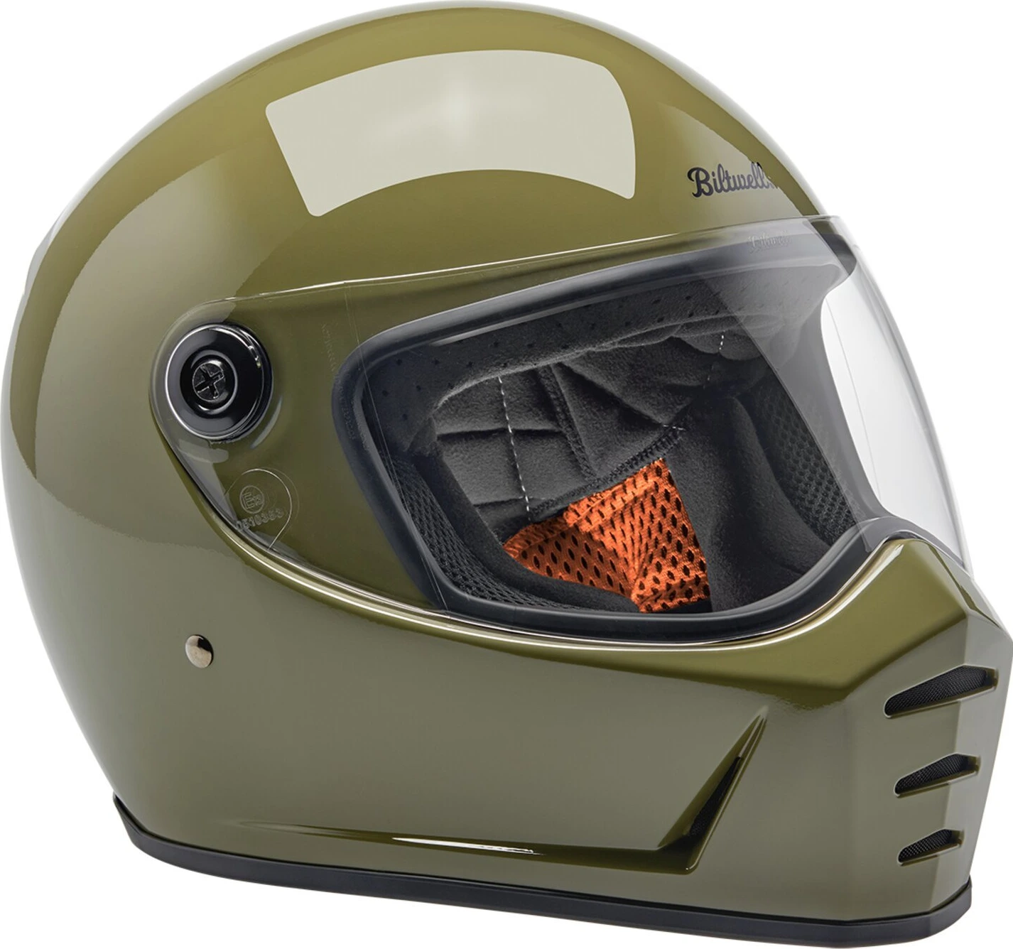 Biltwell Lane Splitter helmet, olive, Green, S, Gloss
