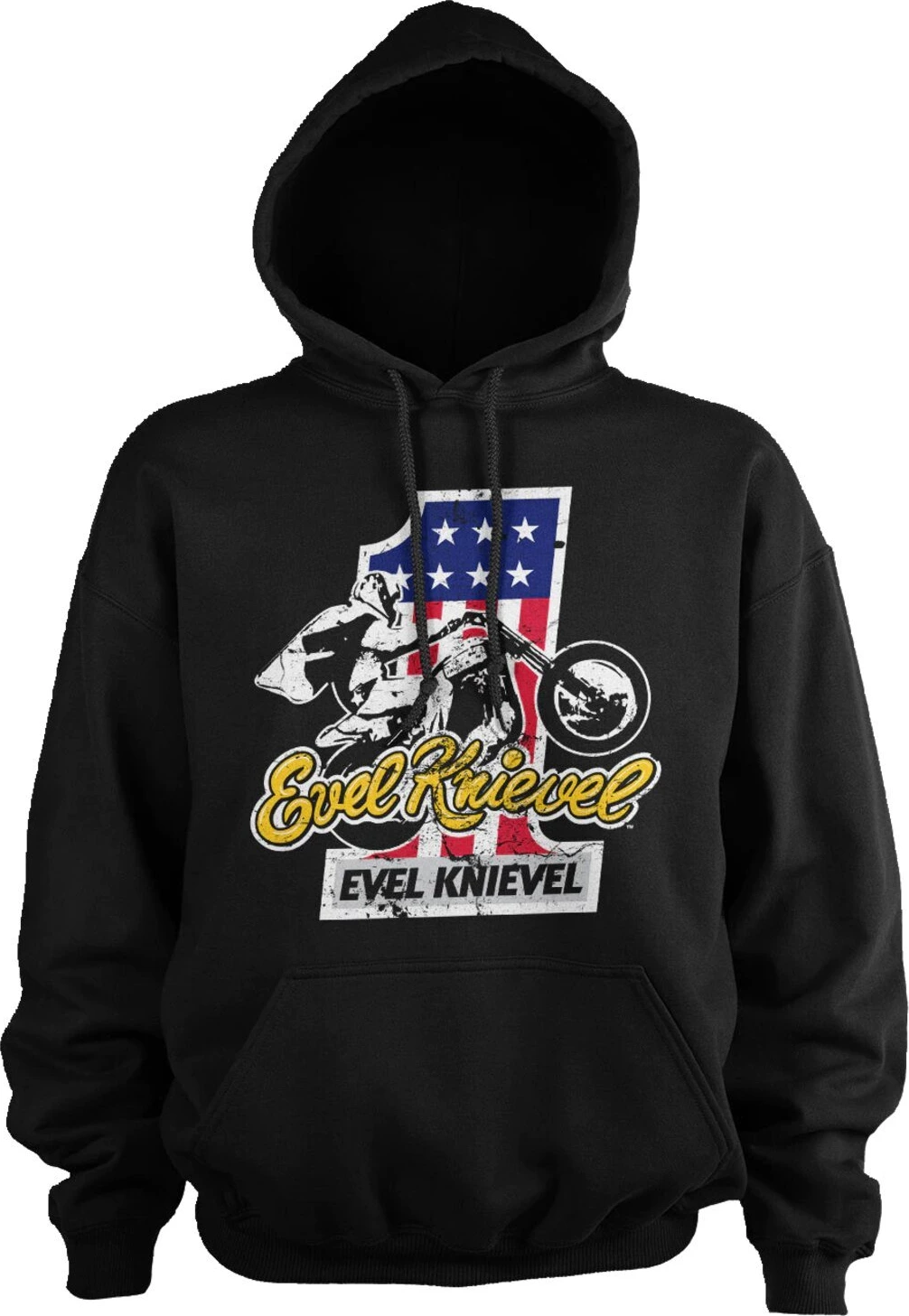 Evel Knievel No. 1 hoodie, Black, M