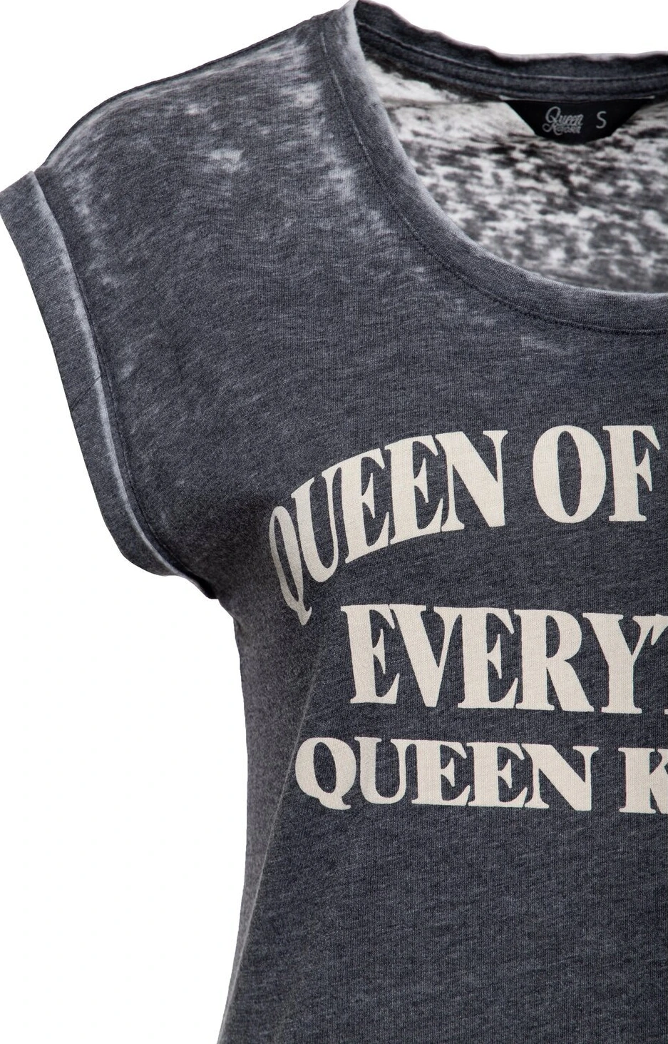 Queen Kerosin Queen of everything t-shirt, anthracite Gray, S