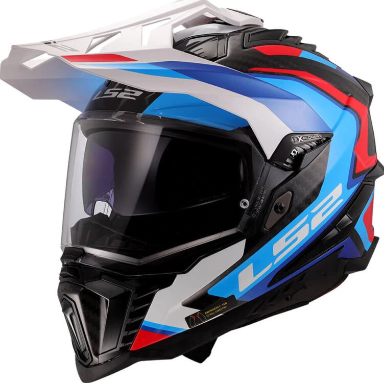 LS2 MX701 C EXPLORER FRONTIER II Helmet - White Blue, XL