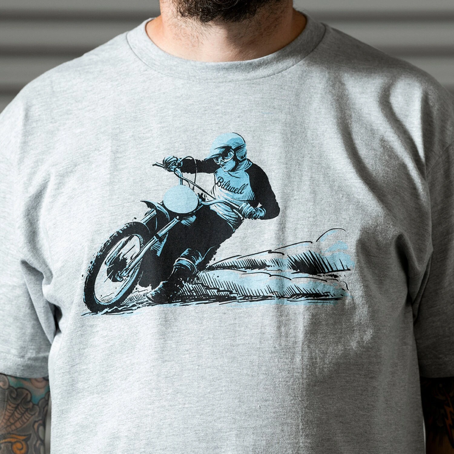 Biltwell Roost t-shirt sporty, Gray, M