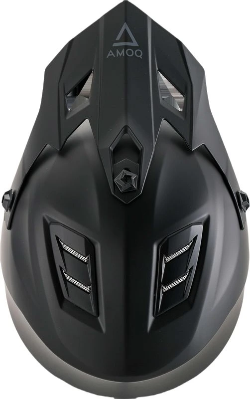 AMOQ Meteor V2 JNR MX helmet Blackout, YS (47-48)