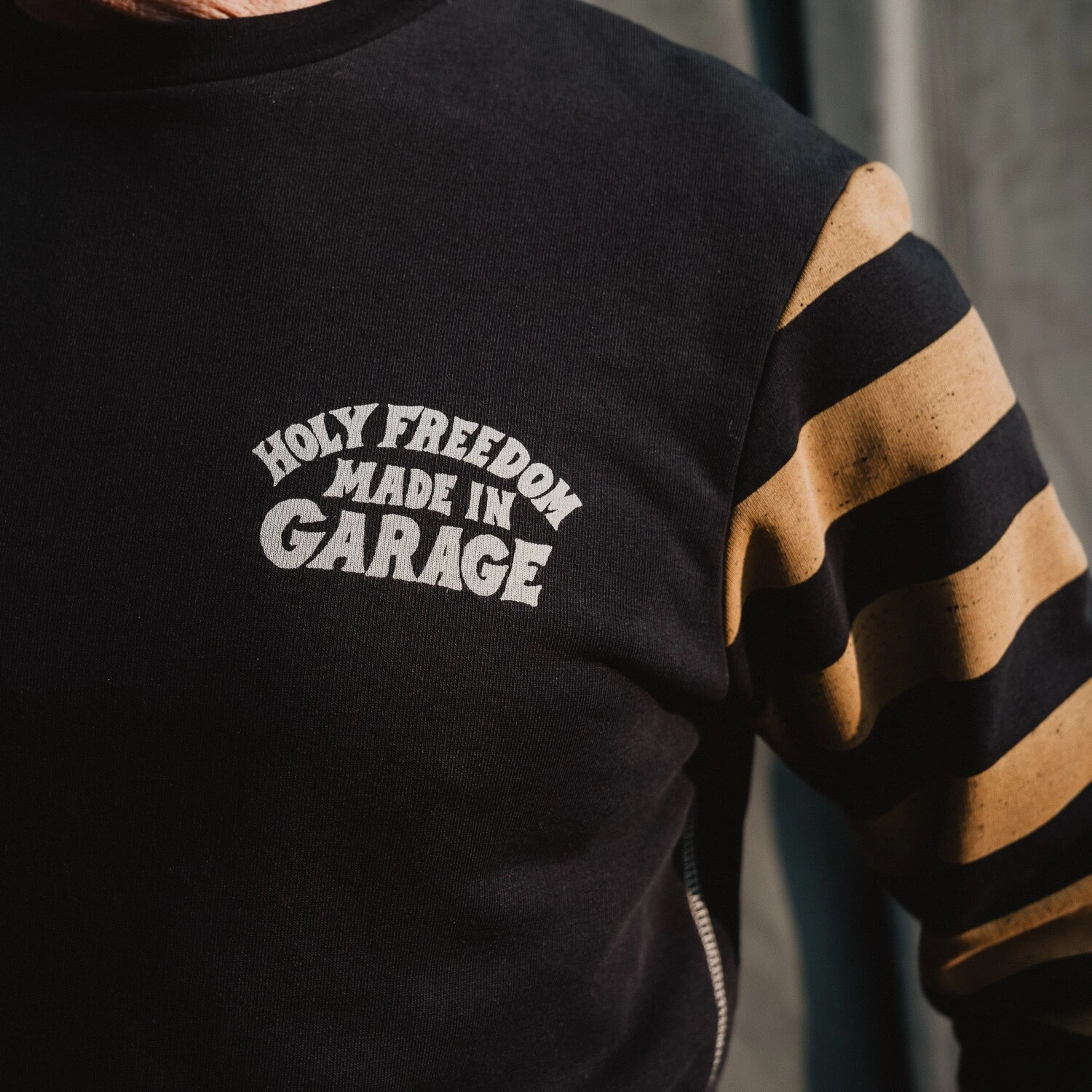 Holy Freedom Clockwork sweatshirt, Yellow, black, L