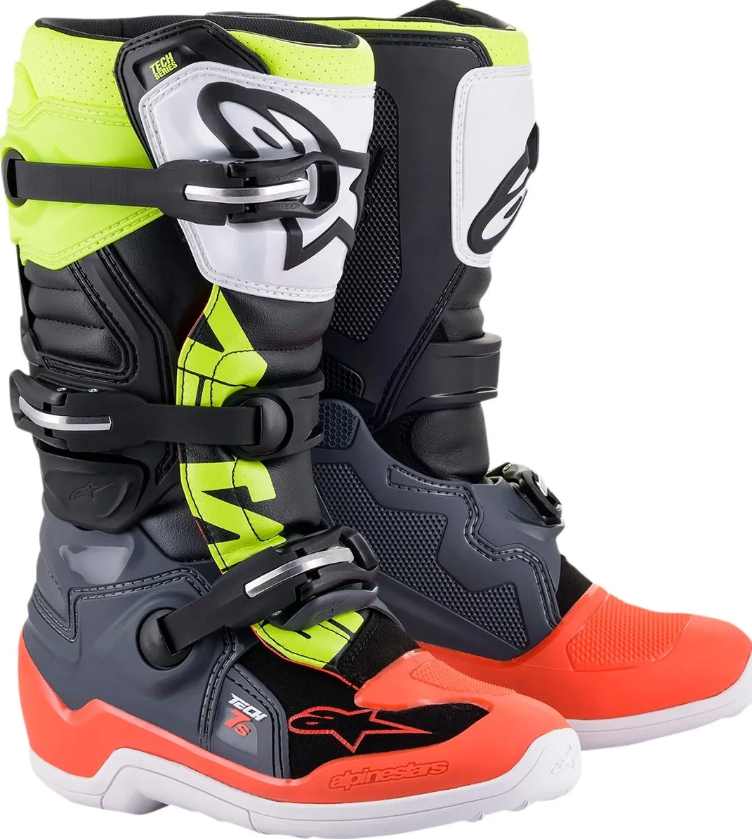 BOOT TECH7S GY/RD/YL 2