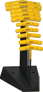 Bondhus, T-handle allen wrench set US sizes