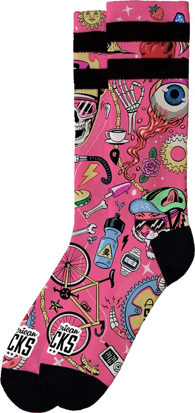 American Socks Cycling Beast Signature socks, Multi-color, L/XL