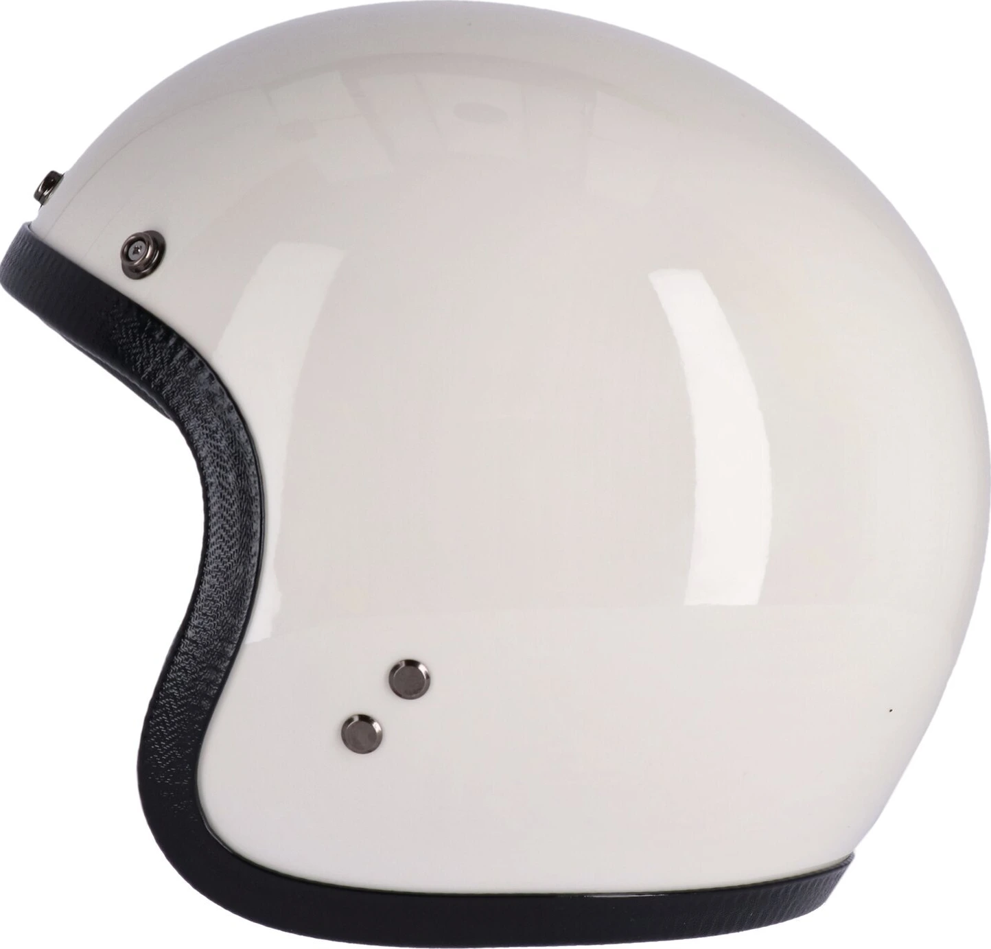 13 1/2 Skull bucket helmet, vintage White, White, L, Gloss