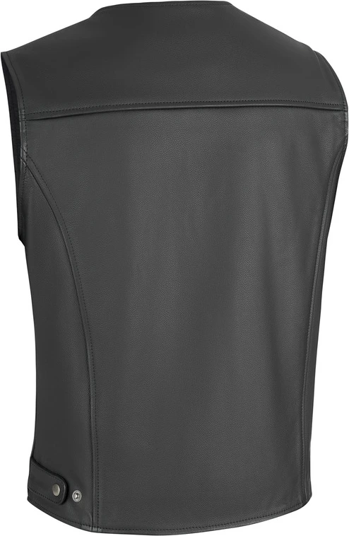 Halvarssons Leather vest Vassbo Black, S