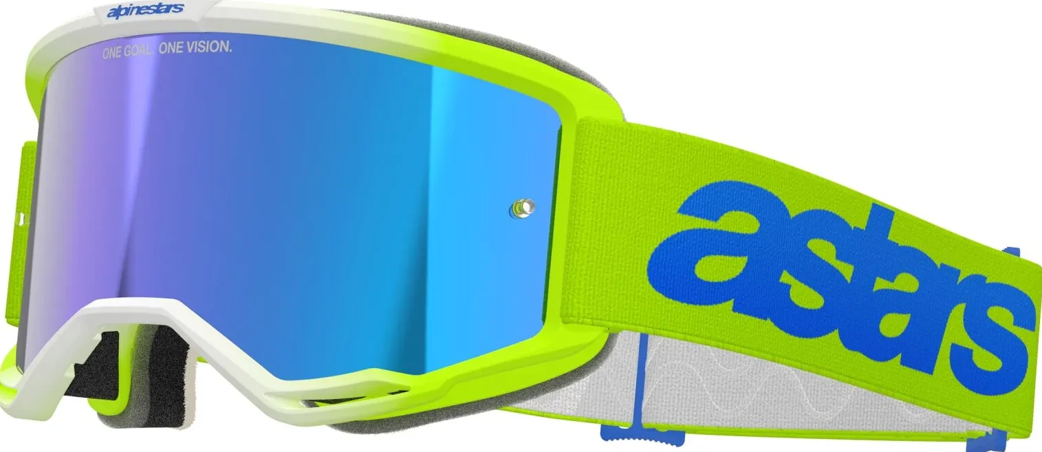 GOGGLE VISION 5 BLAZE YLW/BL MIRROR-BLUE